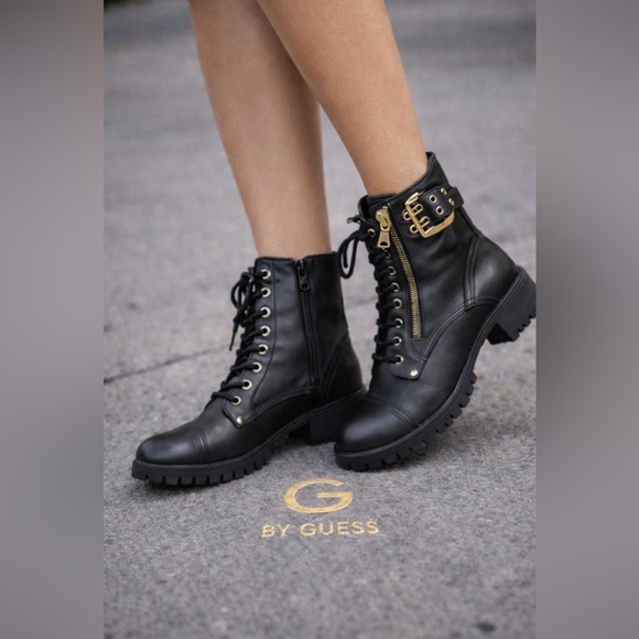 Guess Other - Guess‎ Kids Black Boots with Gold Details